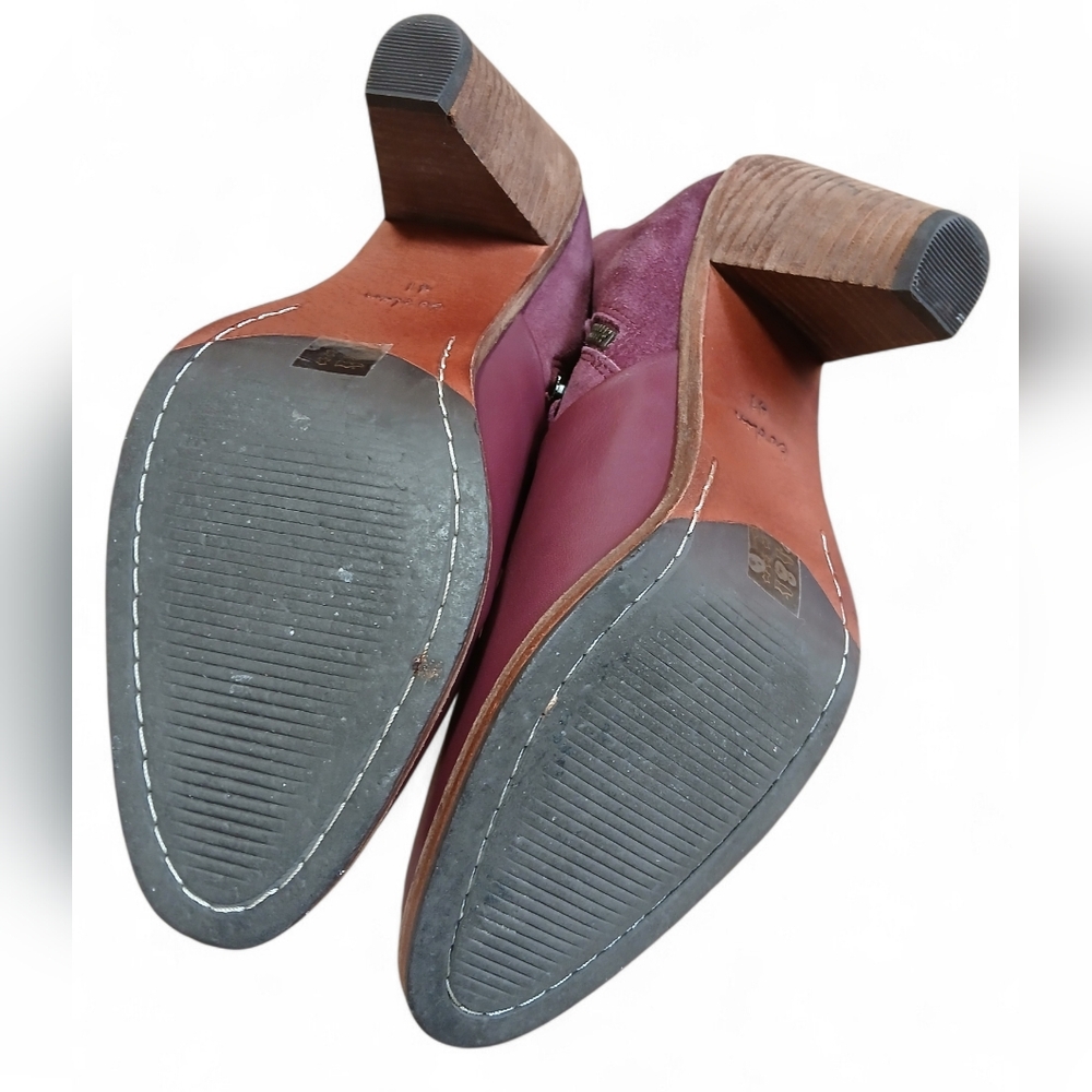 Boden Women's Size 10 US 41 EU Rich Plum Ankle Booties - Picture 9 of 12